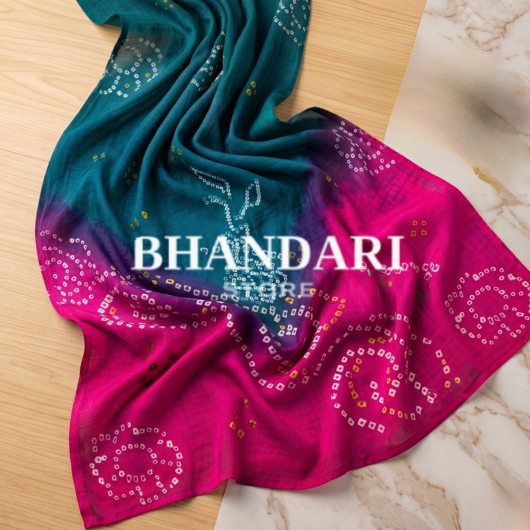 PURE RAI BANDHEJ SHADED ODHNA- 1235