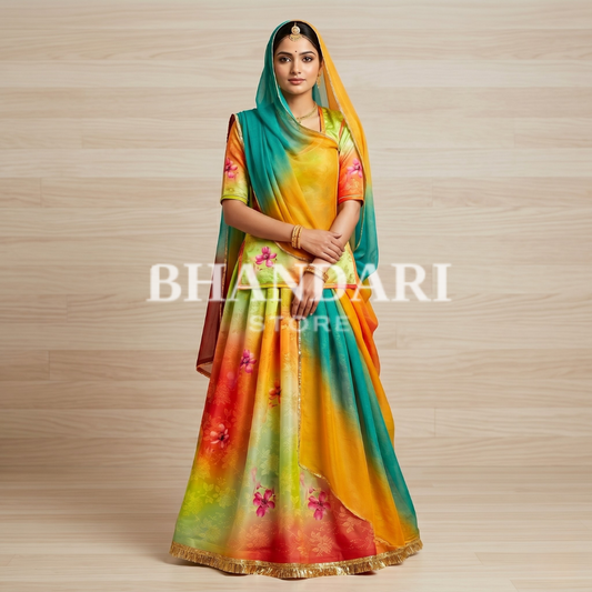 Digital suit with doriya odhna-823