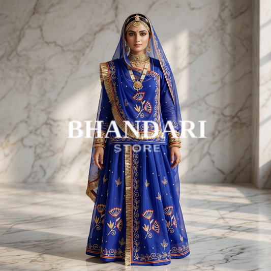 2 Phool Butiq poshak (Blue)-474
