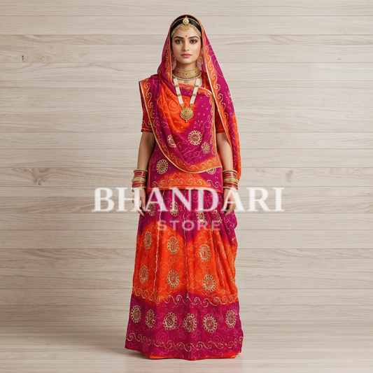 RAI BANDHEJ TARI POSHAK-1022