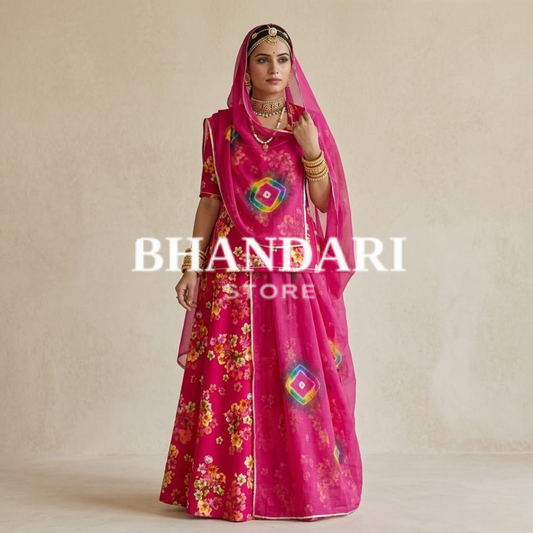 RAMLEELA SOFT FABRIC (5 SUIT 5 ODHNA)-1341