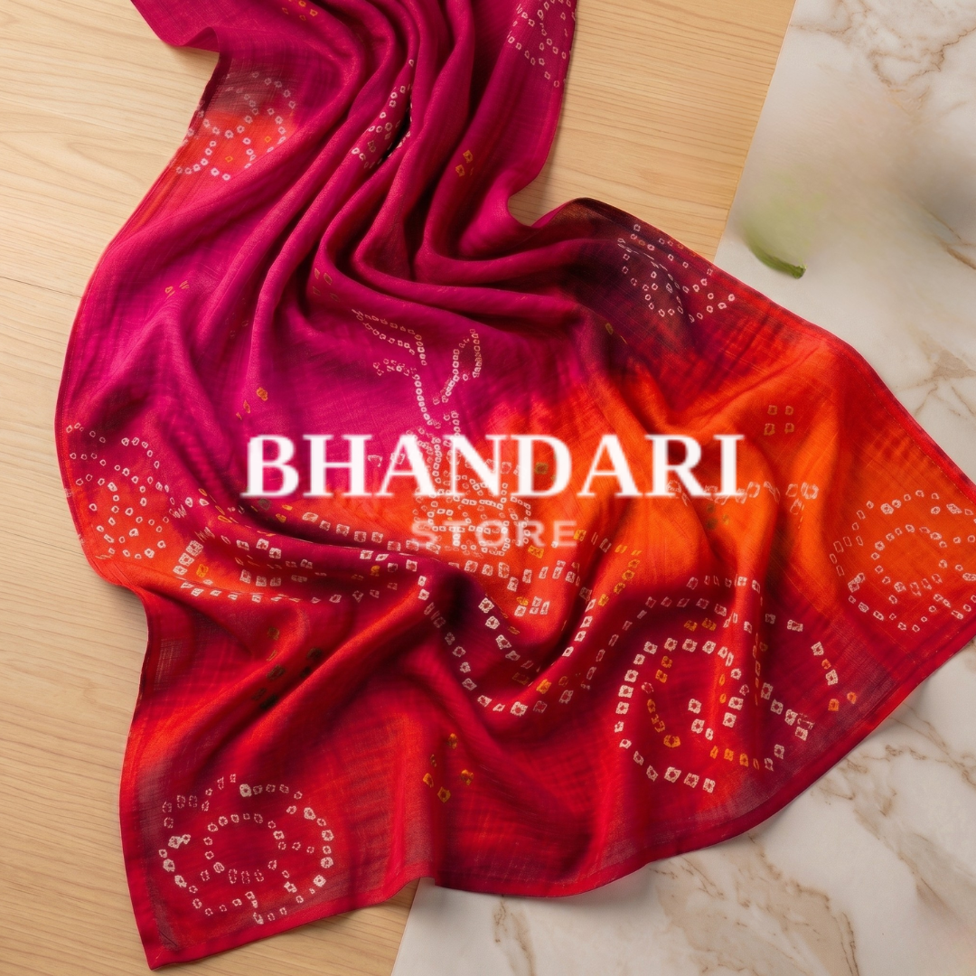 PURE RAI BANDHEJ SHADED ODHNA- 1237