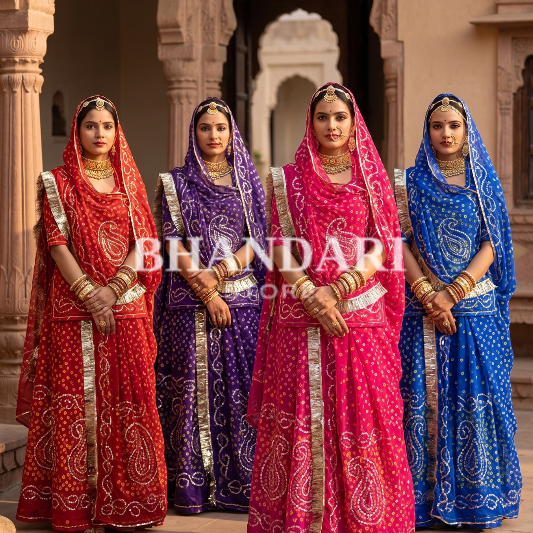 Tari work gold pure border poshak (PACK OF 4)-748