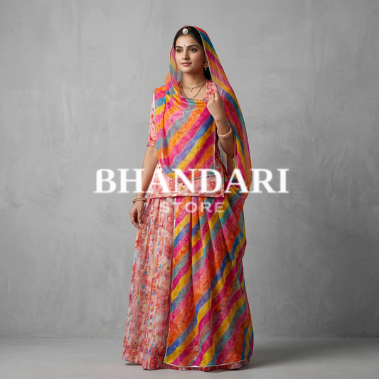 DIGITAL SHIMMER WITH GOLD PURE ODHNA (GAJRI) 4 MTR- 571