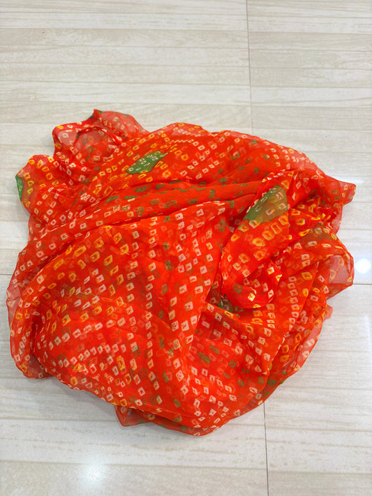 Gold pure chunri (Orange) 021