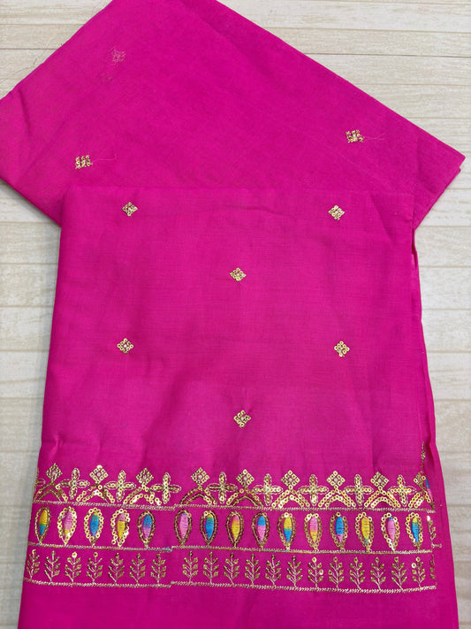 New Butiq Buti Buti Border Suit (Pink Rose)- 125