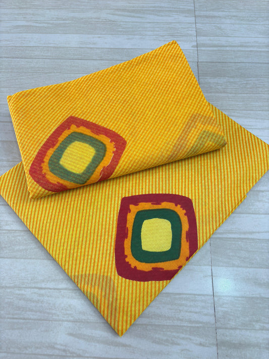 Rajashahi Chak Suit (Lemon Yellow)- 147