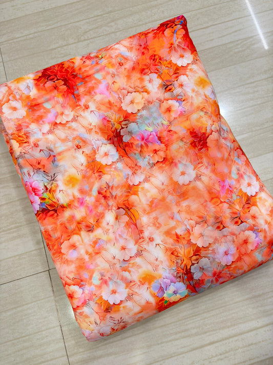 Kasturi digital rs 45 per mtr (Orange)-205