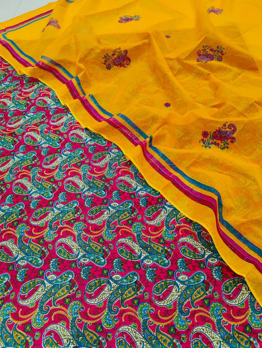 Giza cotton suit sarvati odhna (Rani)-210