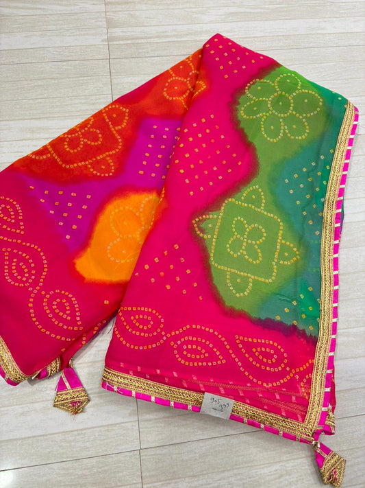 Multi Bandhani Saree- 260