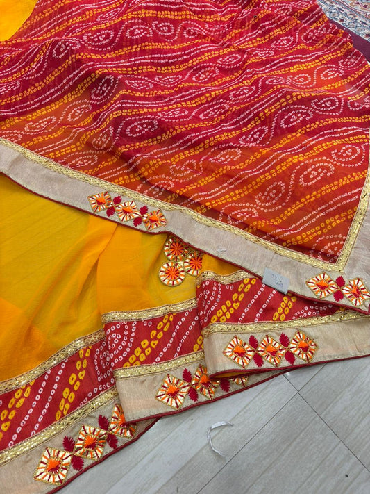 Agni Bandhani Saree -261