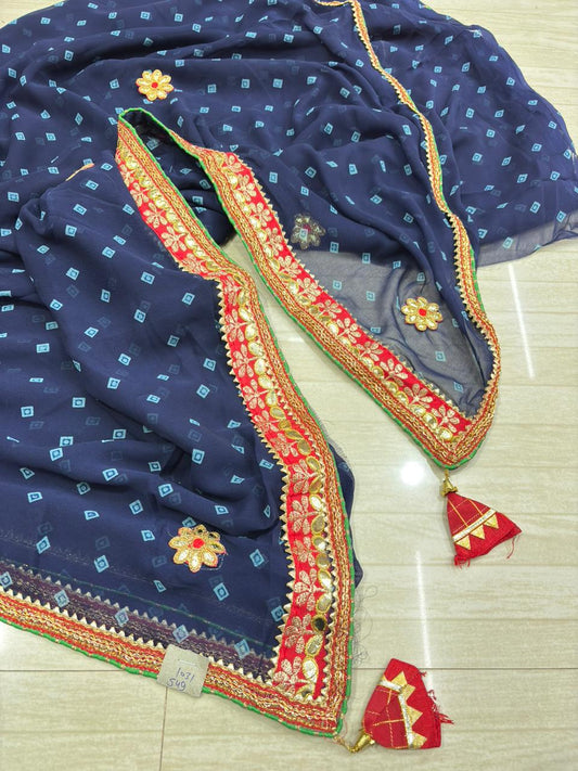 Neelam Gota Patti Saree- 258