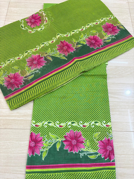 Rajasthani Lehariya Suit (Green)- 111
