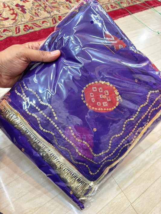 Laddu Tari work poshak (Jamuni)- 302