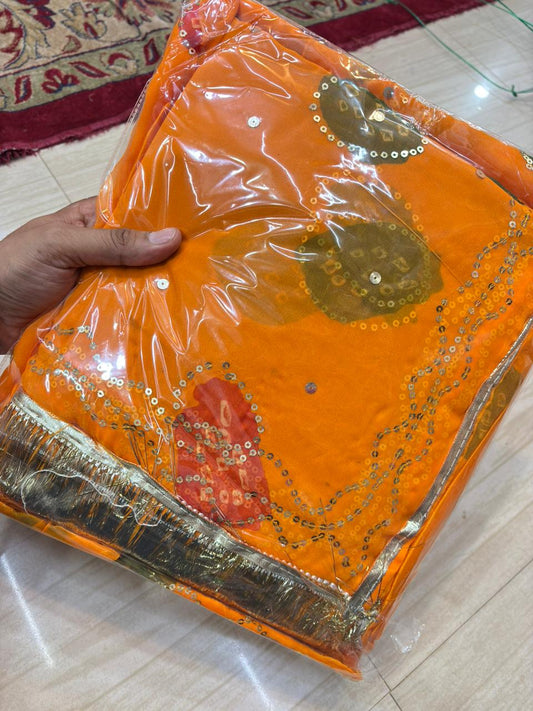 Laddu Tari work poshak (Aam)- 303