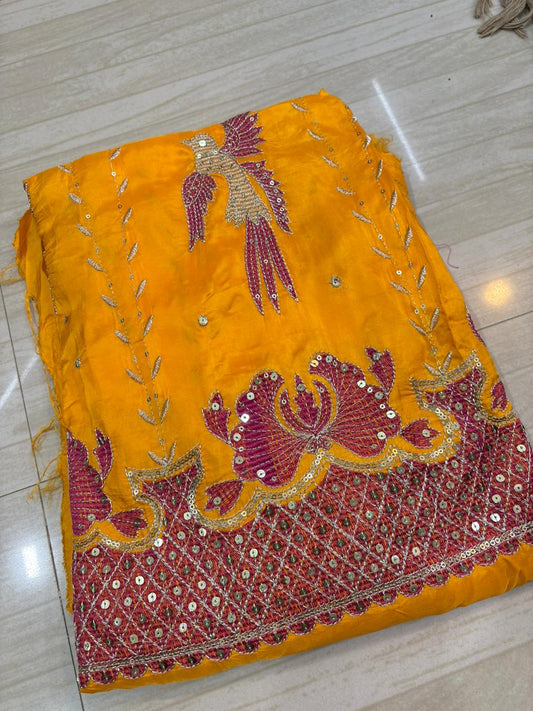 Kabutar Upada With Pure Odhna Suit (Aam)-371