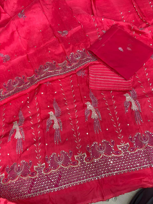 Kabutar Upada With Pure Odhna Suit (Tamatari)-368