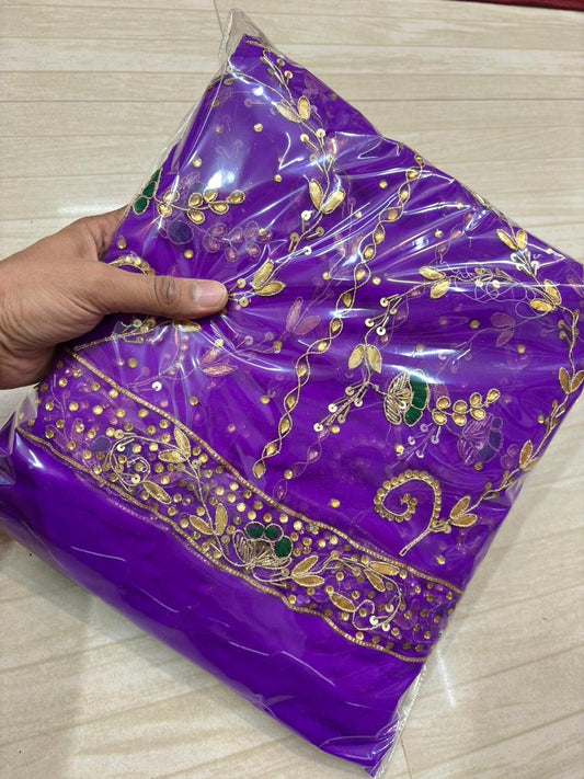 Royal Pure Poshak (Dark Purple)- 385