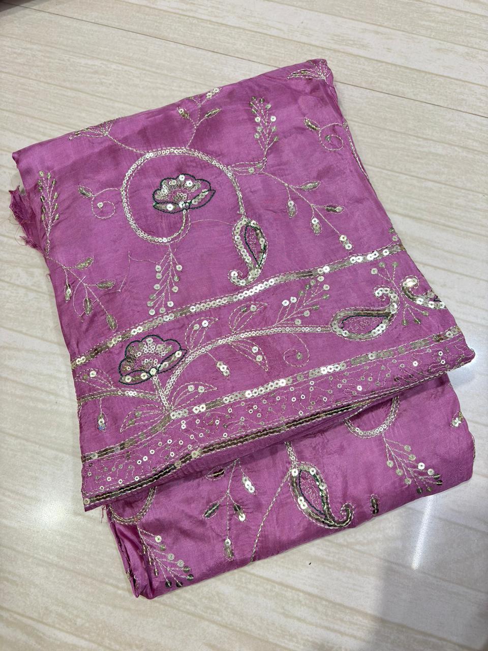 Upada Natural Pure Odhna Suit(Lavender) -390