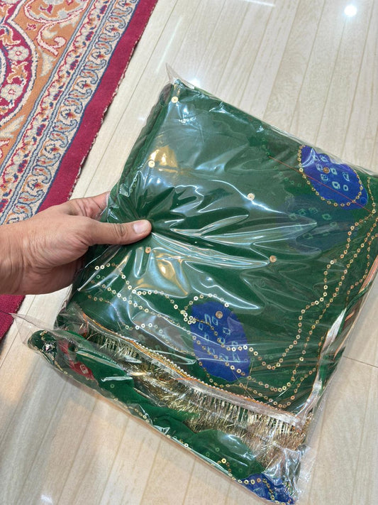 Laddu Tari Royal Pure Poshak (Green)-403