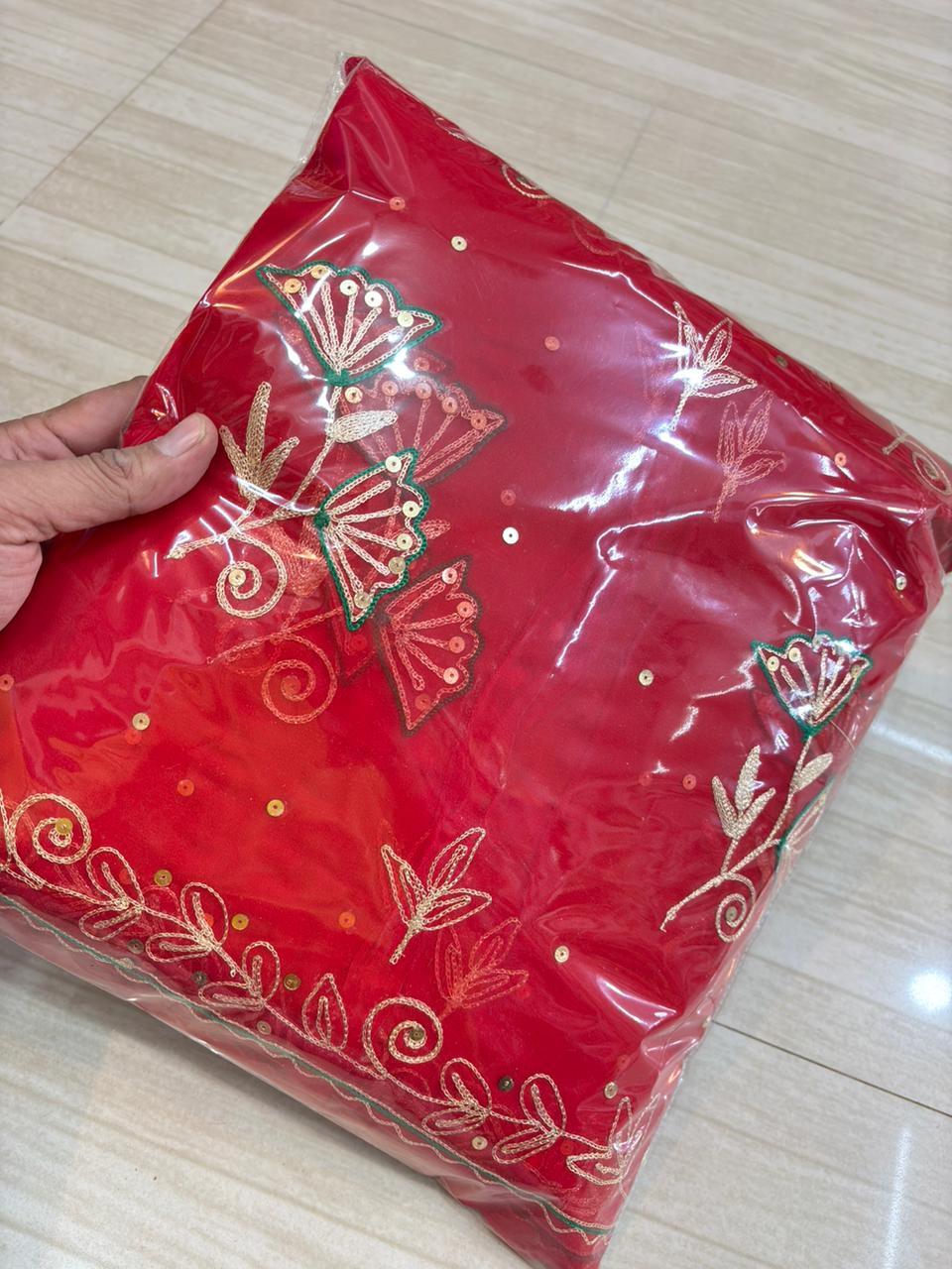2 Phool Butiq poshak (Red)-472