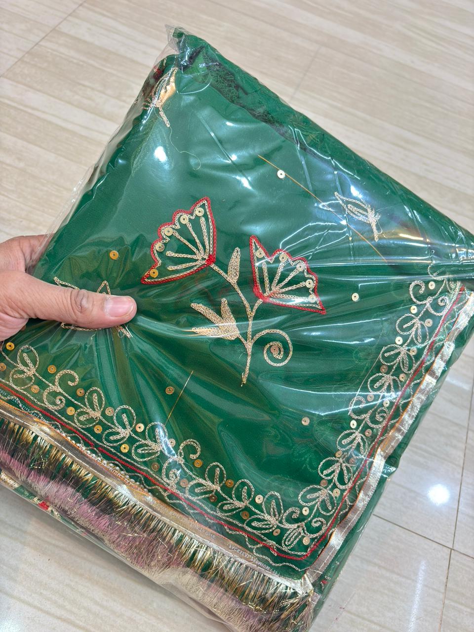 2 Phool Butiq poshak (Bottle Green)-473