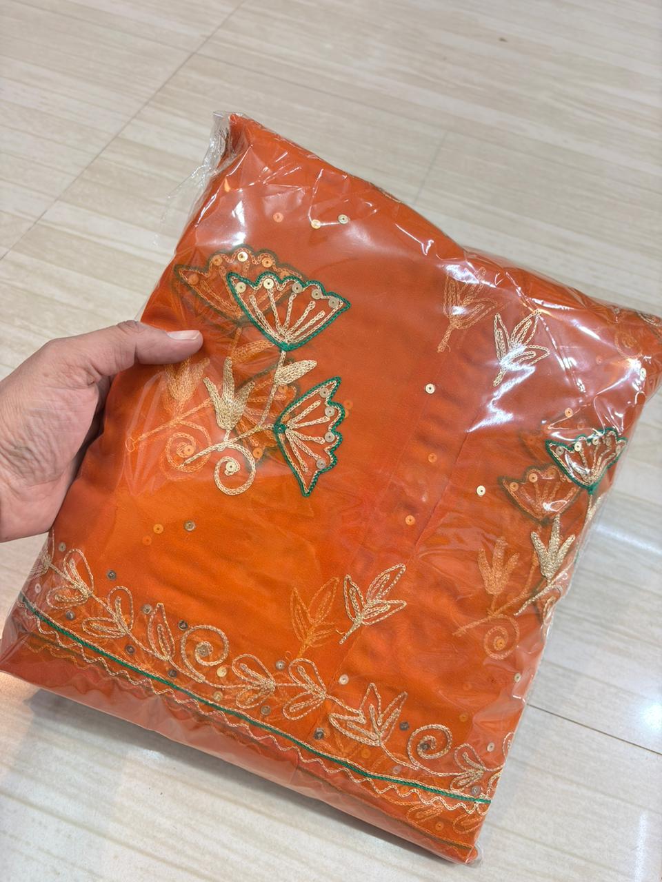 2 Phool Butiq poshak (Orange)-475