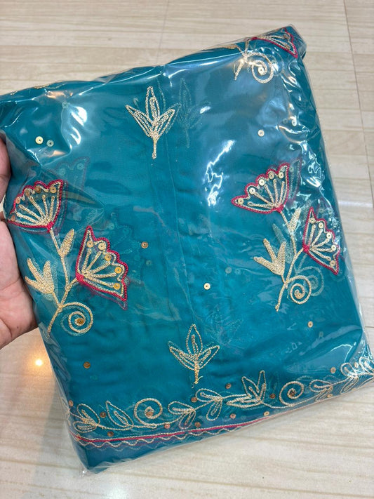 2 Phool Butiq poshak (Ferozi)-476