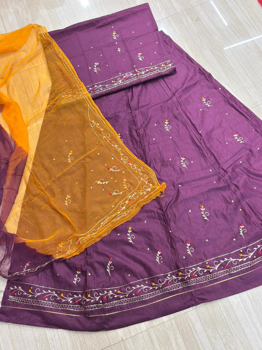 BOUTIQUE TORA SUIT (WINE)-543