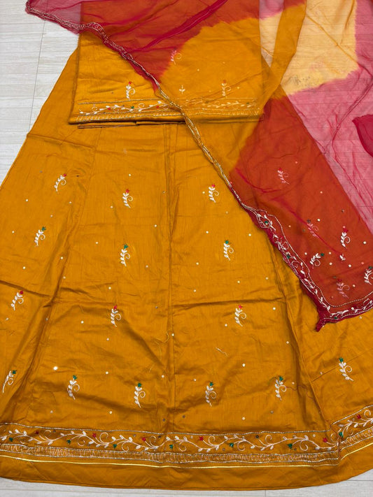 BOUTIQUE TORA SUIT (MUSTARD)-548