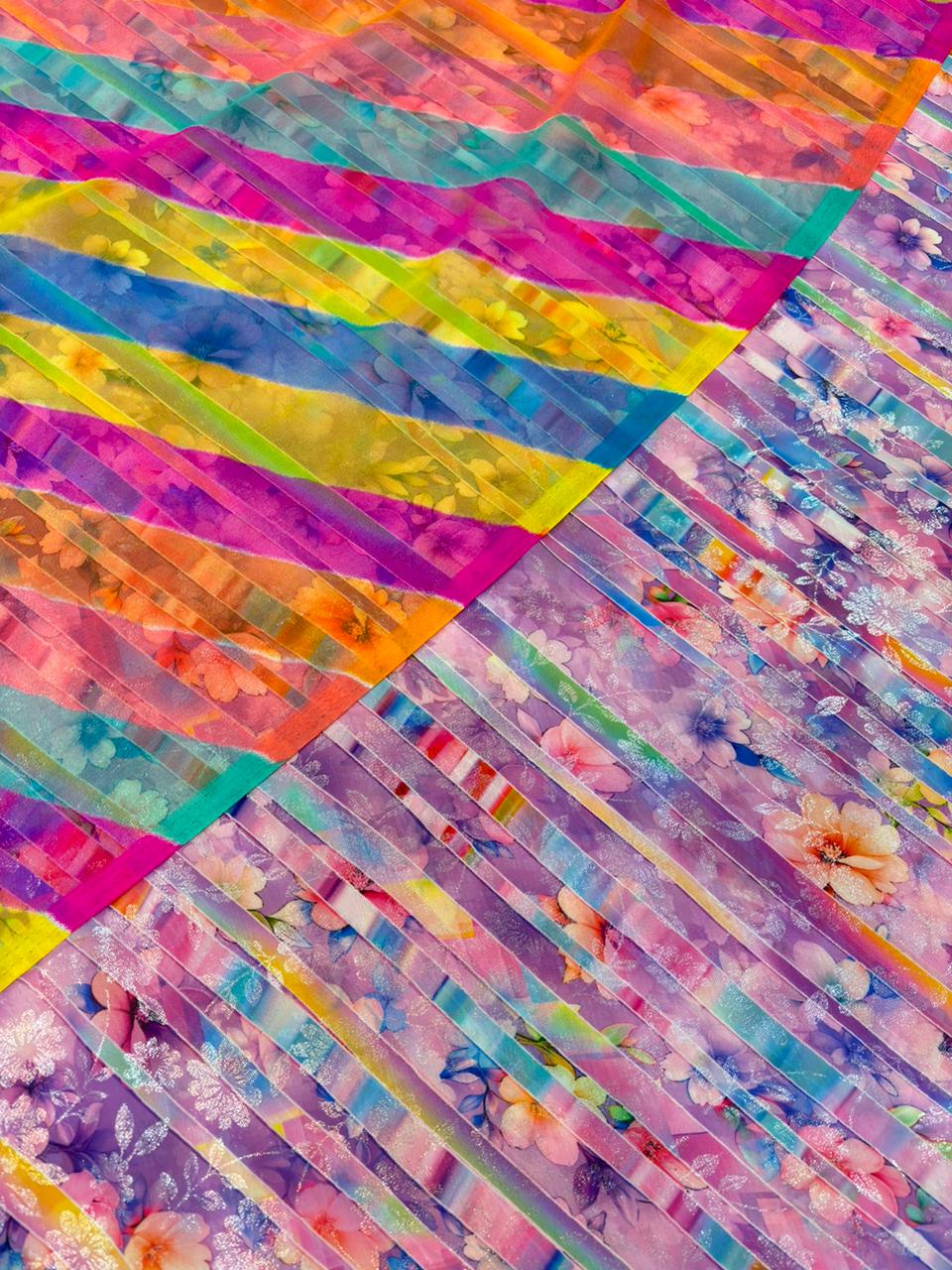 DIGITAL SHIMMER WITH GOLD PURE ODHNA (LAVENDER) 5 MTR- 568