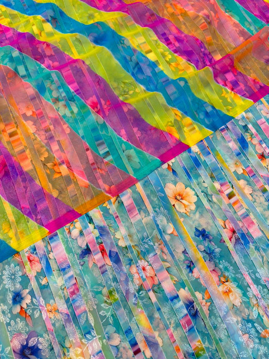 DIGITAL SHIMMER WITH GOLD PURE ODHNA (PASTEL RAMA) 4 MTR- 569