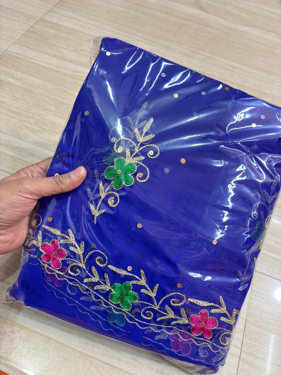 RESHAM POSHAK (BLUE)- 715