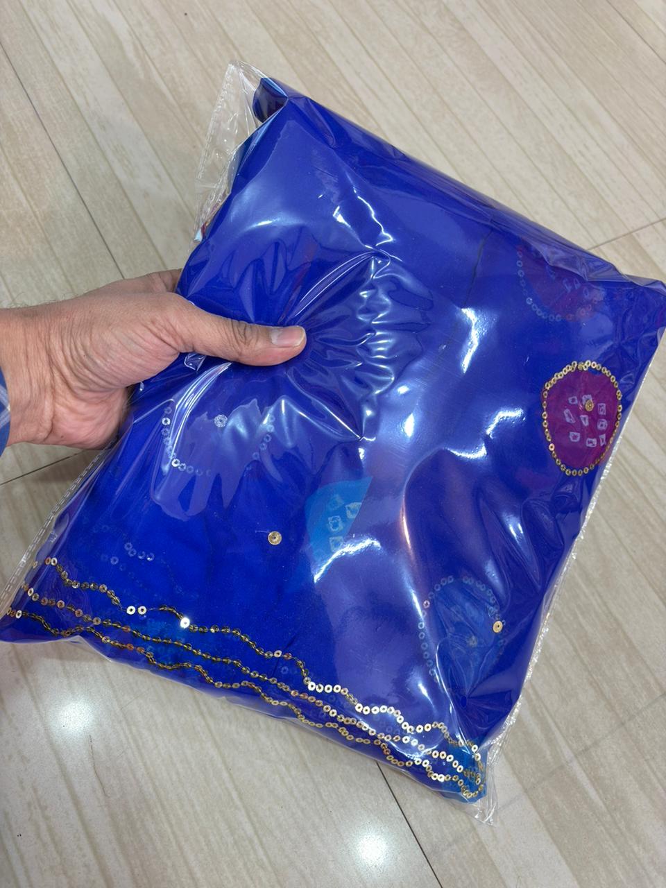 LADDU TARI POSHAK (BLUE)- 734