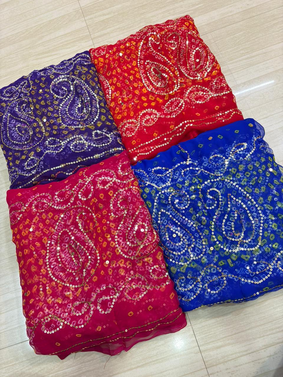 Tari work gold pure border poshak (PACK OF 4)-748