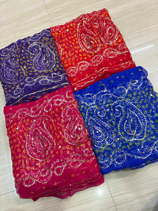 Tari work gold pure border poshak (PACK OF 4)-748