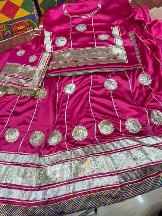 Gota Laffa Mugal Magji Suit (Rani)-762