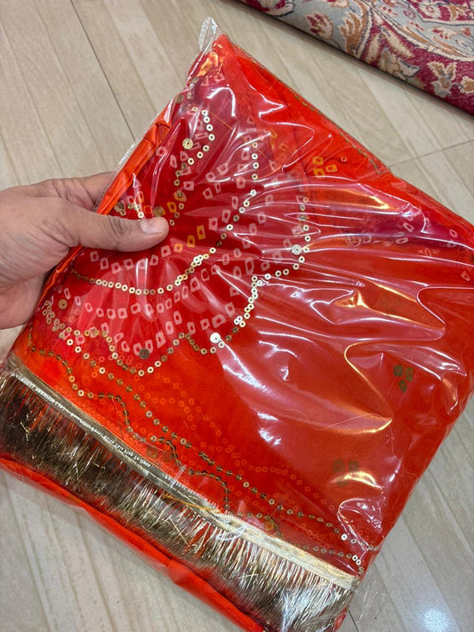 Ghewar Tari (ORANGE & RED)-811