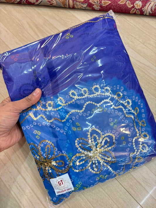 Ghewar Tari (BLUE & FEROZI)-816