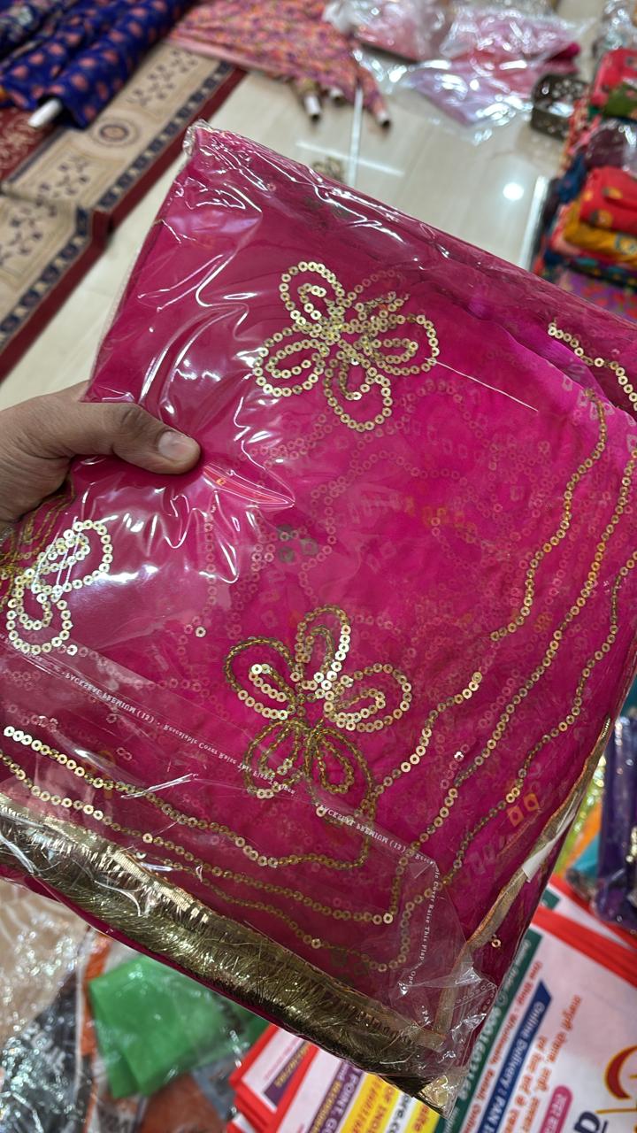 Ghewar Tari (PINK & RANI)-818