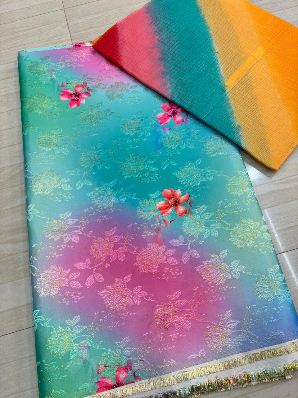 Digital suit with doriya odhna-822