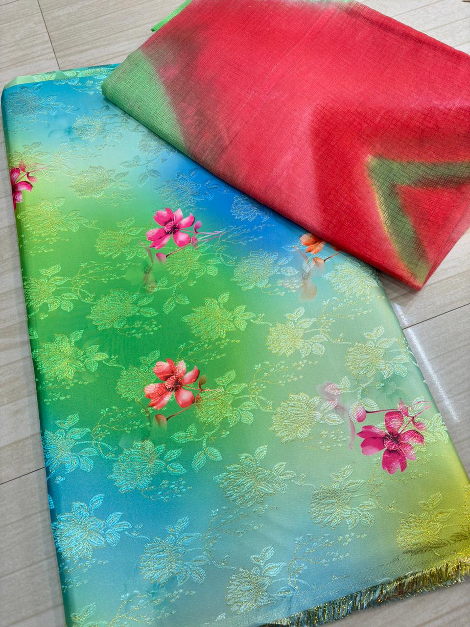 Digital suit with doriya odhna-819