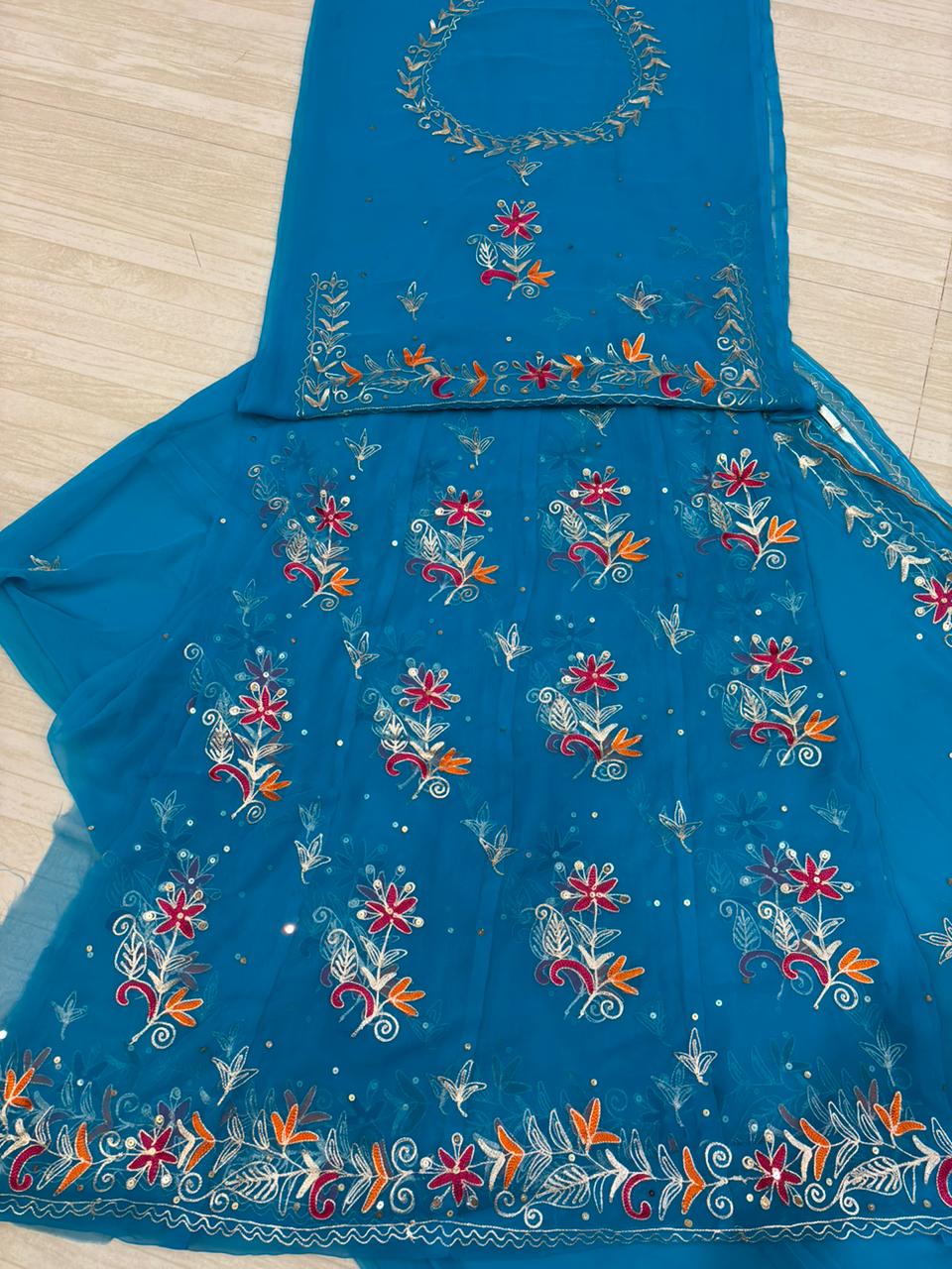 PEACOCK BLUE POSHAK-948