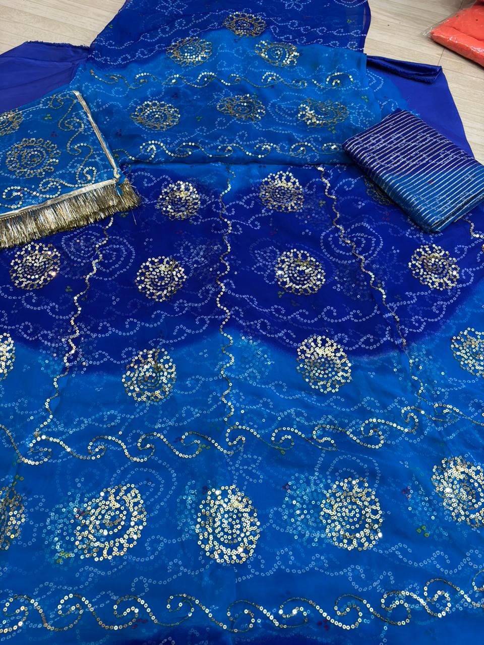 RAI BANDHEJ TARI POSHAK-1021