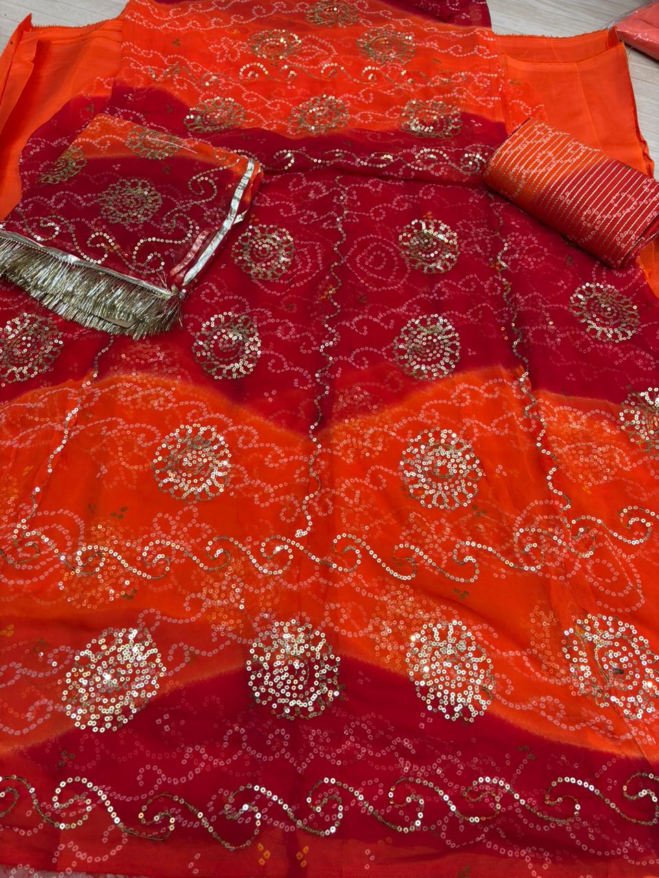 RAI BANDHEJ TARI POSHAK-1023