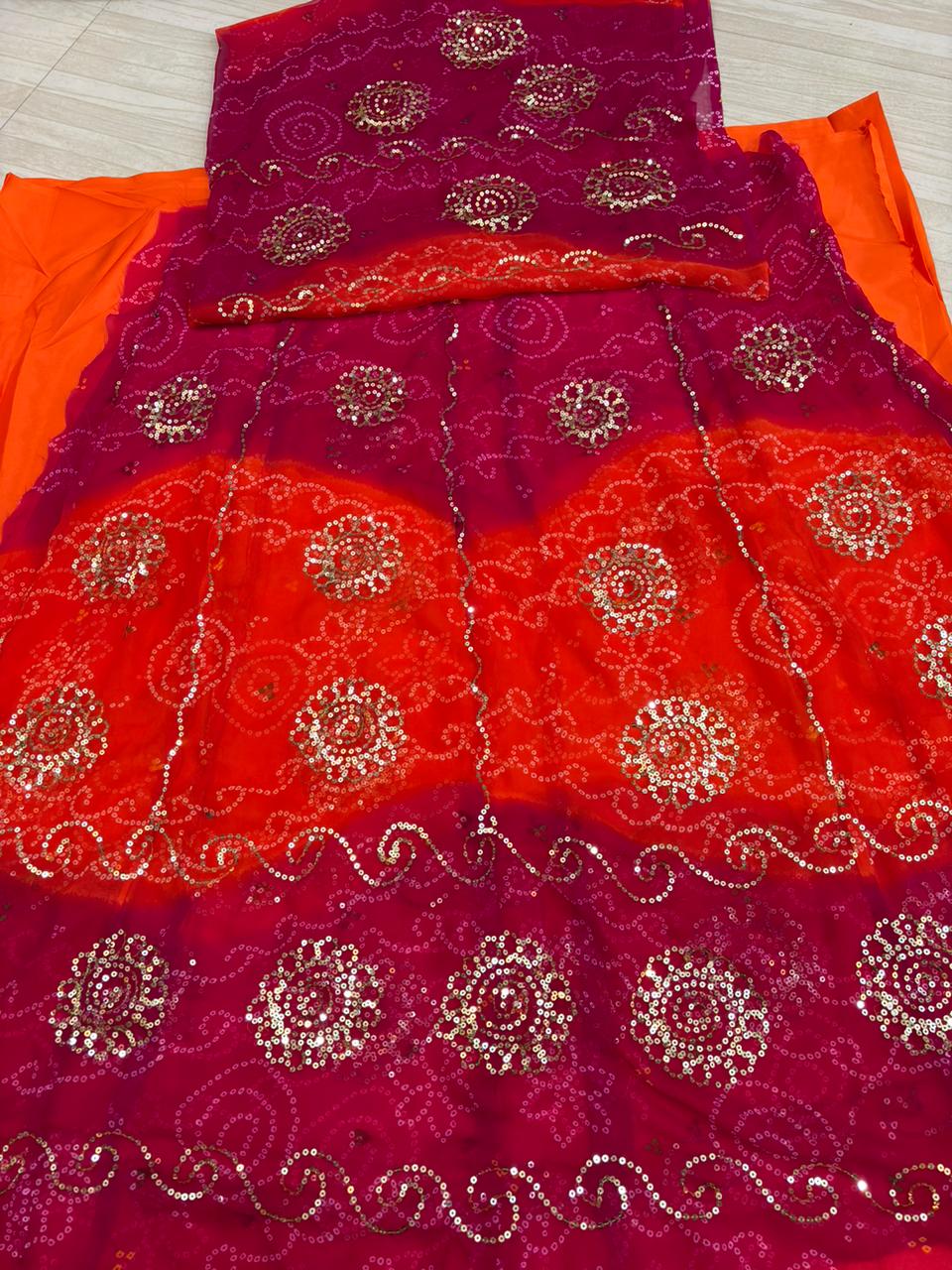 RAI BANDHEJ TARI POSHAK-1022