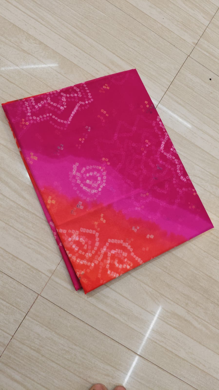 PURE RAI BANDHEJ SHADED ODHNA- 1237