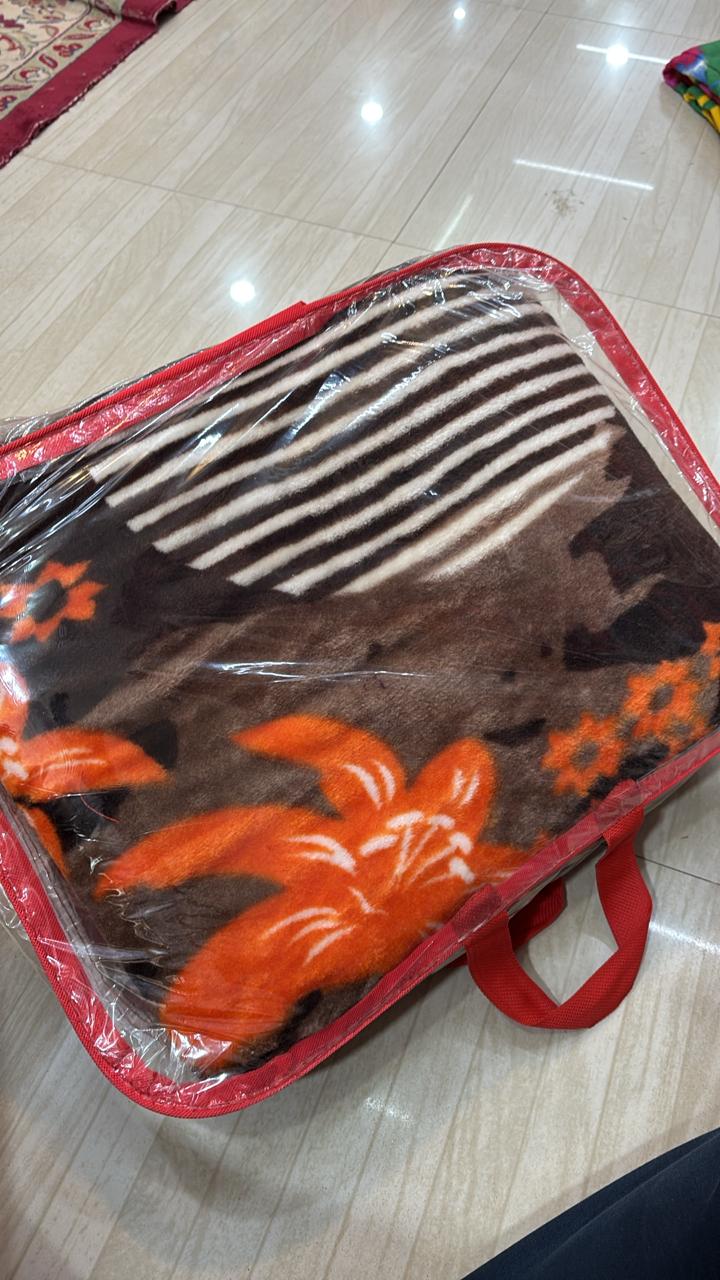 MINK BLANKET SINGLE BED ROSE QUALITY-1292