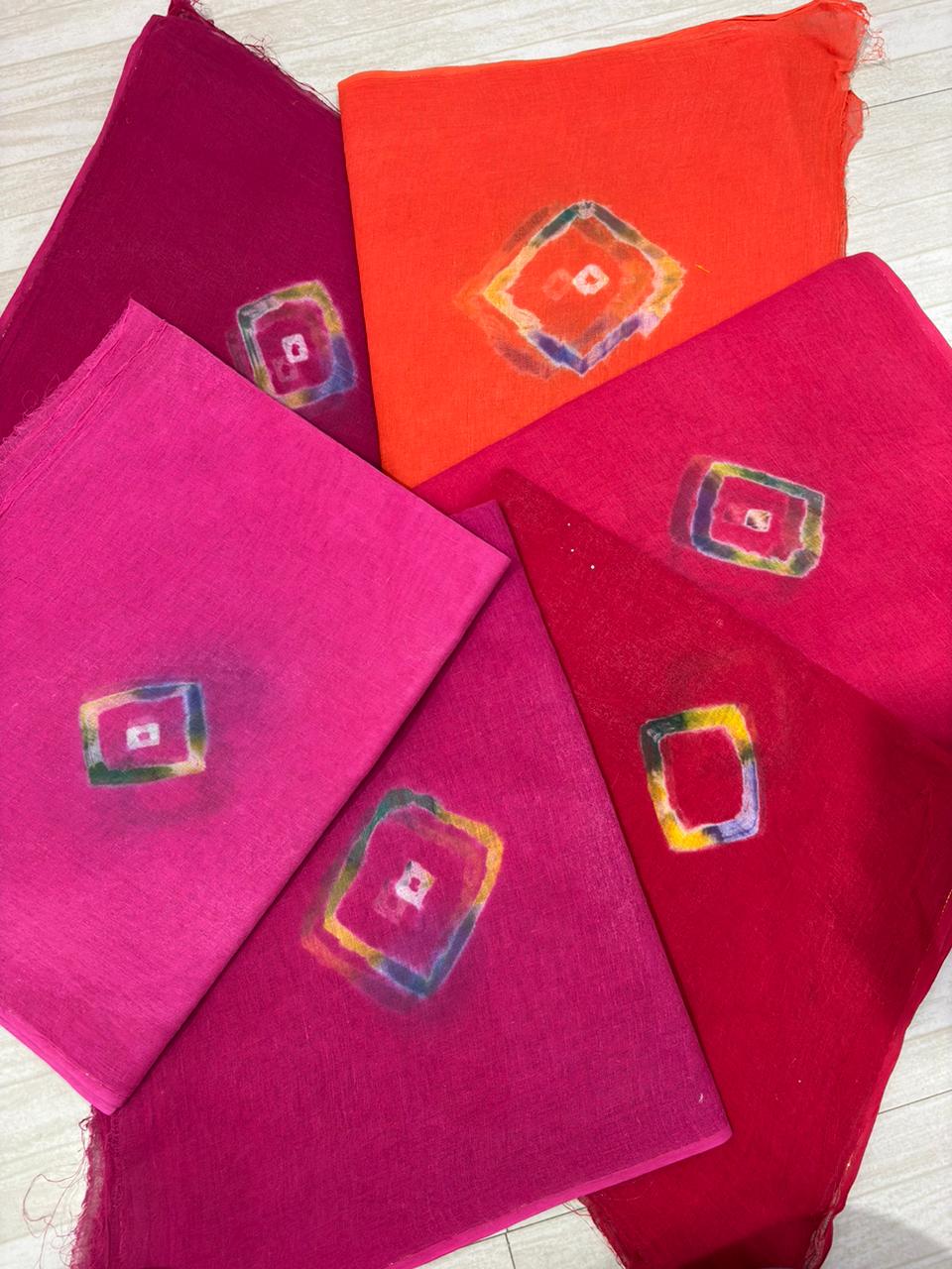 RAMLEELA SOFT FABRIC (5 SUIT 5 ODHNA)-1339