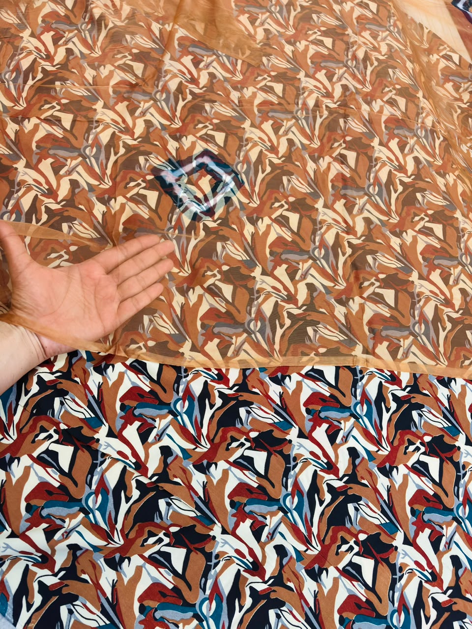 Bsy foji Tora suit FABRIC ONLY- 1600